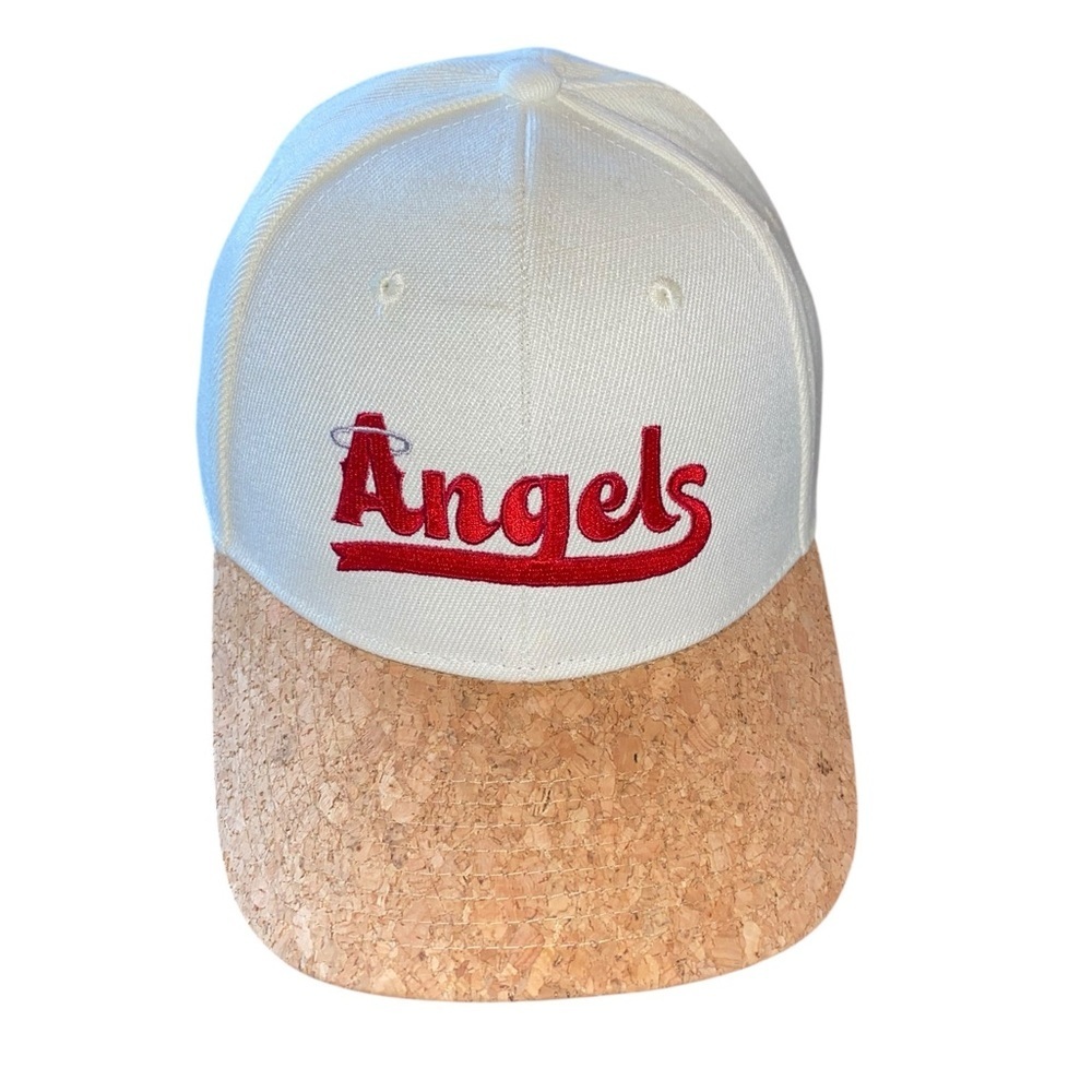 Angels Red embroidered Pocari Sweat White Cork baseball hat Cap